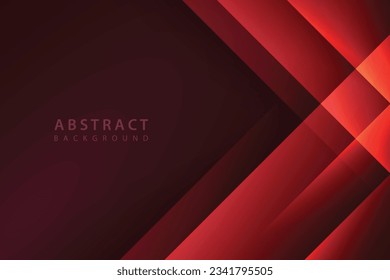 dark abstract background with modern realistic glowing red diagonal lines