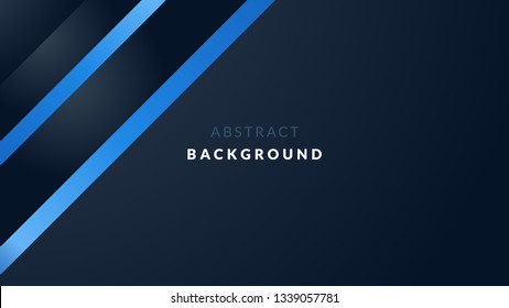 Dark abstract background with neon blue ornament.