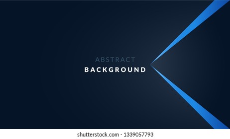 Dark abstract background with neon blue ornament.