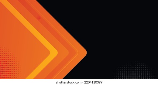 dunkler abstrakter Hintergrund mit orangefarbenen Formen, orangefarbener Hintergrund, Verwendung für Unternehmen, Unternehmen, Institutionen, Poster, Plakate, Plakate, Plakate, Vorlage, Party, Festival, Seminar, Vektorgrafik, Illustration