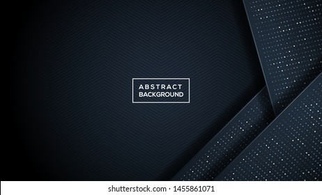 Dark abstract background  overlap layers. Texture with grey and arrow element decoration. Modern Background Design. vector illustration . modern template design. grey color