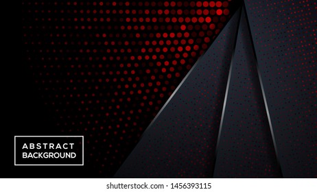 Dark abstract background  overlap layers. Texture with RED and Red glitter element decoration. Modern Background Design. vector illustration . RED color. 