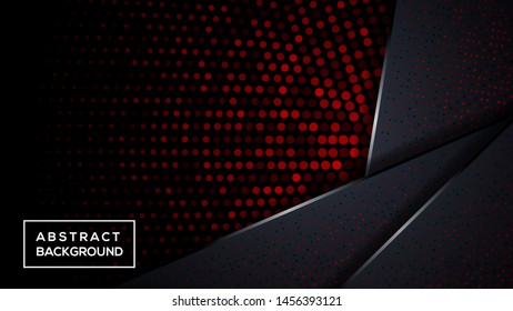 Dark abstract background  overlap layers. Texture with RED and Red glitter element decoration. Modern Background Design. vector illustration . RED color. 