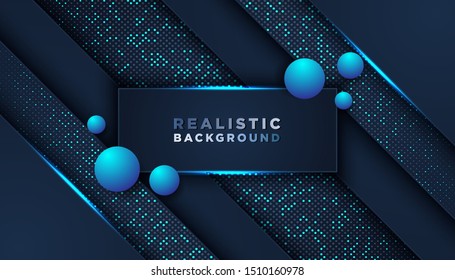 Dark abstract background with overlap layers. Luxury design concept