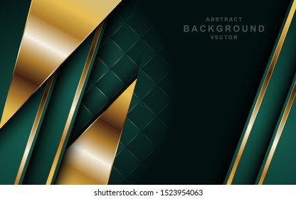 Dark abstract background with overlap layers. Texture with metallic line element decoration.