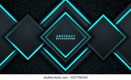 Dark abstract background with overlap layers. Luxury design concept. EPS 10