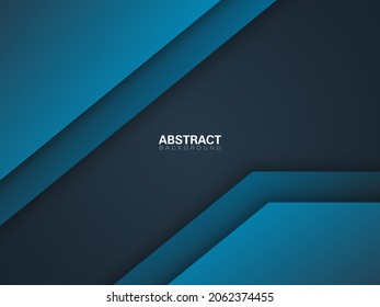 dark abstract background with paper cut and realistic shadows