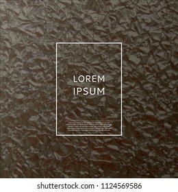 Dark abstract background with place for your text. Modern abstract presentation background. Vector illustration.