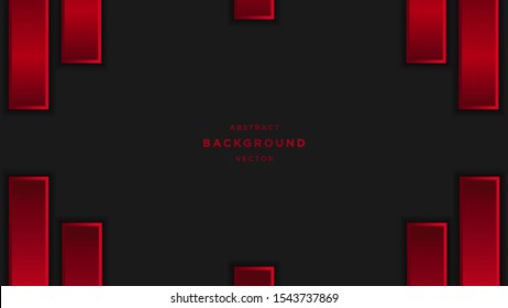 	
Dark abstract background with red black overlap layers. Texture with cross line element decoration.