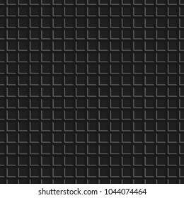 Dark abstract background, seamless metal texture with holes, vector illustration.