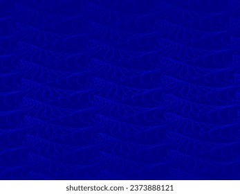 Dark abstract background with shining waves. Shiny moving lines design element. Modern blue purple gradient flowing wave lines. Futuristic technology concept. Vector illustration.