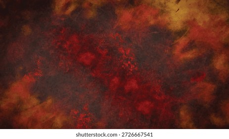 Dark abstract background with swirling red and orange colors