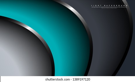 Dark abstract background technology  with glowing  lines, vector illustration