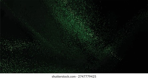 A dark, abstract background with a textured pattern in shades of green and black.