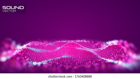 Dark abstract background. Vector science, futuristic, energy technology