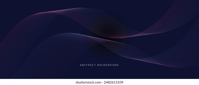 Dark abstract backgrounds glowing wave Shiny moving line