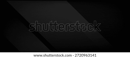 Dark Abstract Black Diagonal Layer Background with Modern Minimal Style. Modern Trendy design in Vector Illustration