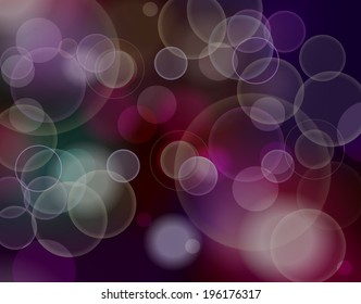 dark abstract blurred circular bokeh lights background