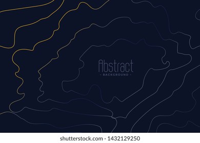dark abstract contour lines background