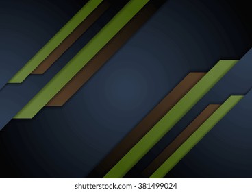 Diseño de folletos de material corporativo abstracto oscuro. Fondo de plantilla de vector