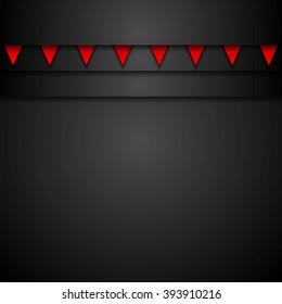 Dark abstract corporate modern background. Vector design