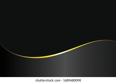 Dark abstract corporate wavy background. Vector design