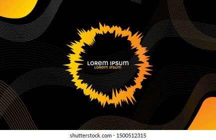 Dark abstract crunchy shapes pattern background