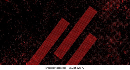 Dark abstract digital background with red halftone pattern and diagonal stripes. A futuristic and high-tech design ideal for gaming, cyber themes, or tech visuals.