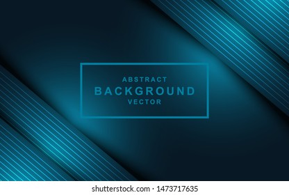 Dark abstract dimension background. Realistic overlap layers texture with blue light element decoration.
