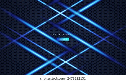 dimensión abstracta oscura en el Vector de fondo de textura hexagonal