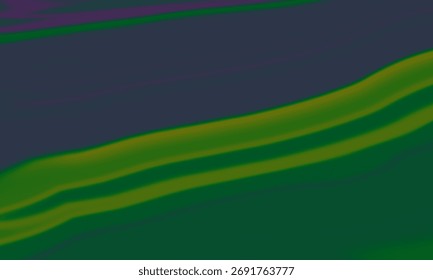 Fondo fluido Abstractas oscuro con líneas onduladas de color verde neón