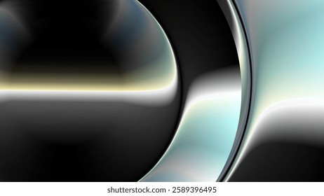  Dark Abstract Fluid Gradient Background, Futuristic Wavy Digital Art, Digital Art for decorative Design vector illustration