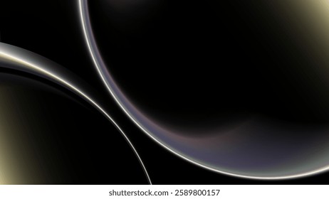 Dark Abstract Fluid Gradient Background, Futuristic Wavy Digital Art, Digital Art for decorative Design vector illustration