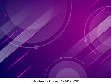 Dark abstract futuristic background. Neon lines, glow. Neon lines, shapes. Pink and blue gradient colors. Transparency of diagonal and circle shape.