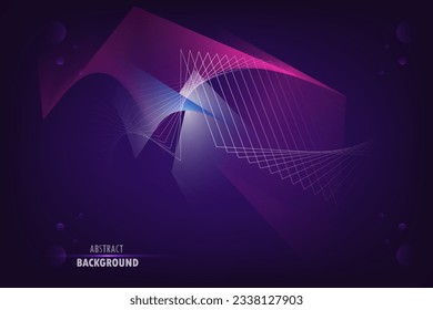 Futuristische Technologie und Bannerkonzept, Vektorgrafik dunkler abstrakter Farbverlauf-Hintergrund