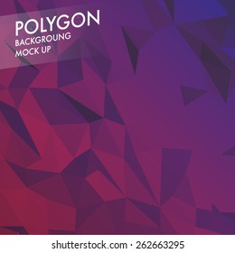 Dark abstract geometric backgrounds. Polygonal vector for your design. Colorful mosaic of triangles.