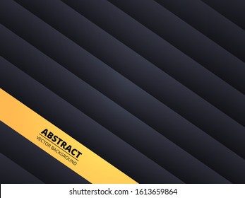 Dark abstract geometric gradient background. Vector design template for use element modern banner, card, cover, wallpaper and more.