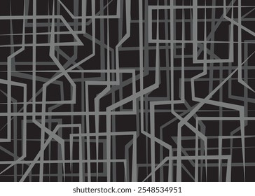 Dark Abstract geometric pattern line. For web and digital media.