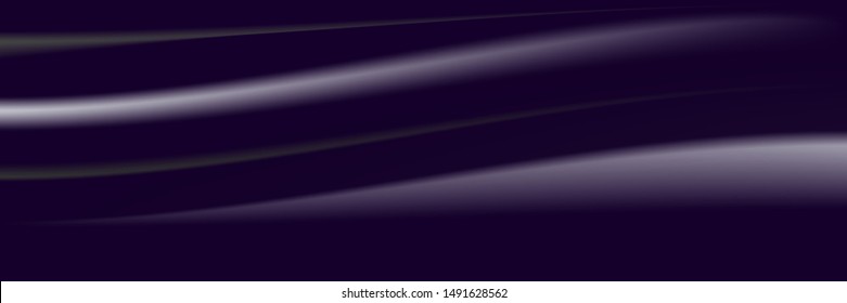 Dark abstract gradient banner vector. illustration wave background for social media advertising. Smooth silk fabric wallpaper. Modern style cover. Beautiful luxury concept.