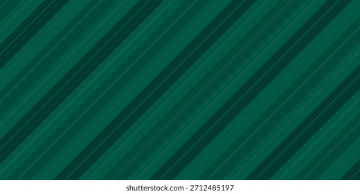 Dark Abstract Green Argyle Vector Pattern. Christmas Background. Golf Textile Print. Green Diamonds with Gold Accent Lines simple abstract
