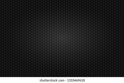 Dark Abstract Hexagon Line Texture. Honeycomb Background.