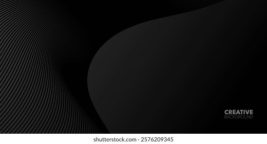 A dark, abstract image features a rippled effect on the left that fades into a solid black area on the right. It's being used as a background thumbnail for a website with a creative design.