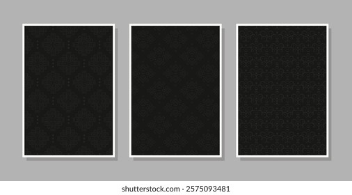 dark abstract line pattern cover