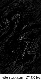 Dark abstract liquid paint background. Modern screen vector design for mobile app