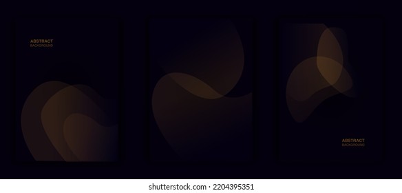 Los fondos abstractos oscuros y minimalistas constituyen una ilustración vectorial.