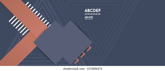Dark abstract modern colors gradient geometric shape with lines and shadows editable vector design
