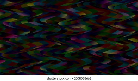 Fondo oscuro de pintura abstracta de figuras sin forma. Ilustración del vector