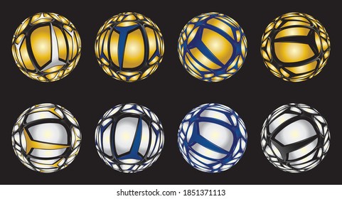 Dark abstract paint background with spheres. Planet system. Modern screen vector design for mobile