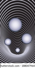 Dark abstract paint background with spheres. Planet system. Modern screen vector design for mobile app