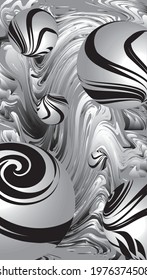 Dark abstract paint background with spheres. Planet system. Modern screen vector design for mobile